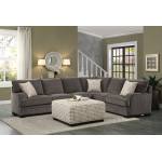 Alamosa Sectional Sofa Set - Chenille - Brown